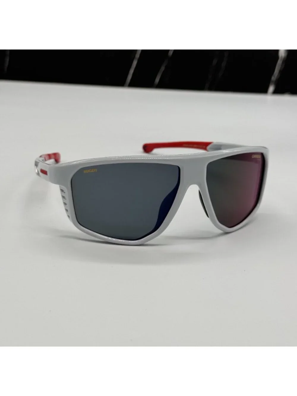 NWT CARRERA CARDUC 051/S 268/Z0 Unsiex White Gary Sport Sunglasses
